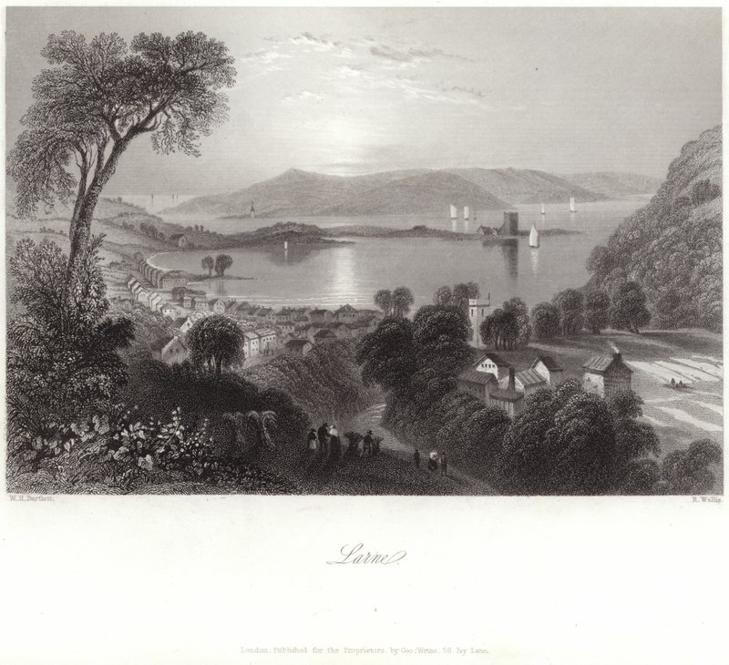Larne w hrabstwie Antrim autorstwa William Henry Bartlett