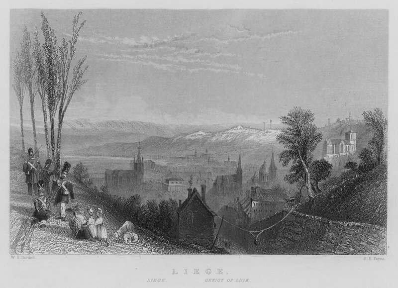 Liege (grawerowanie) autorstwa William Henry Bartlett
