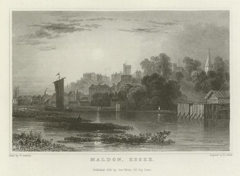 Maldon, Essex autorstwa William Henry Bartlett