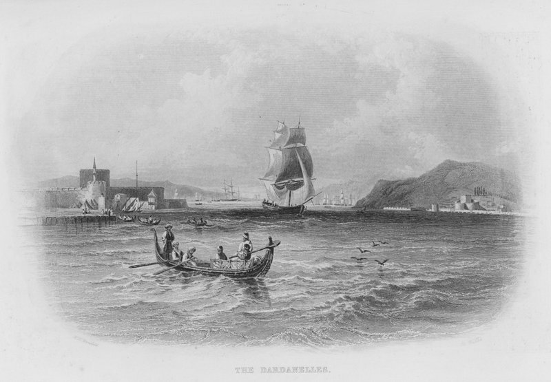 Dardanele (grawerowanie) autorstwa William Henry Bartlett