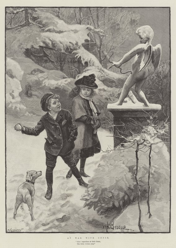 Na wojnie z Kupidynem autorstwa William Henry Charles Groome