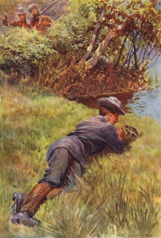 Ilustracja do Łowcy goryli autorstwa RM Ballantyne autorstwa William Henry Charles Groome