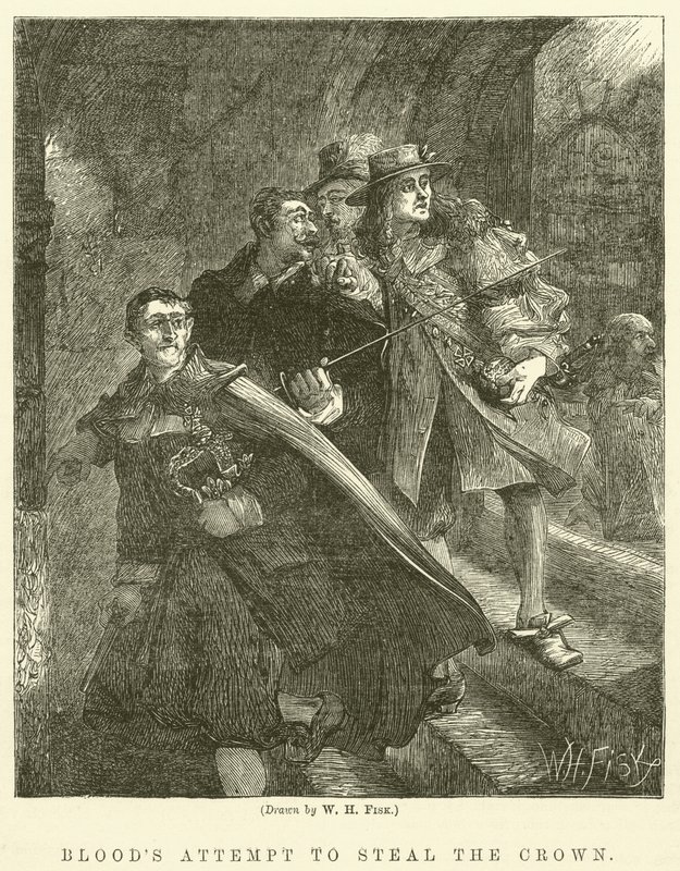 Krwi próba kradzieży korony autorstwa William Henry Fisk