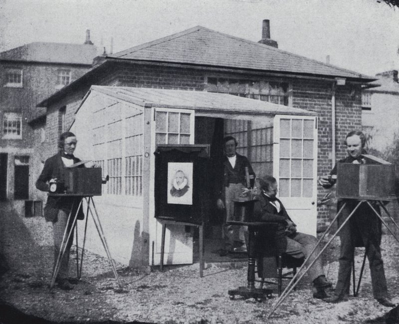 Studio Talbota w Reading (zdjęcie czarno-białe) autorstwa William Henry Fox Talbot