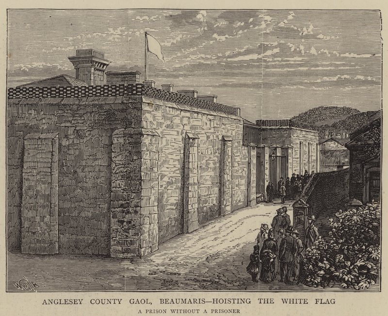 Anglesey County Gaol, Beaumaris, gdzie znajduje się Biała Flaga autorstwa William Henry James Boot