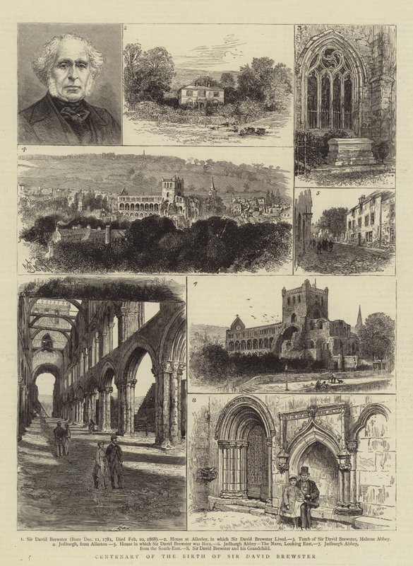 Stulecie urodzin Sir Davida Brewstera autorstwa William Henry James Boot