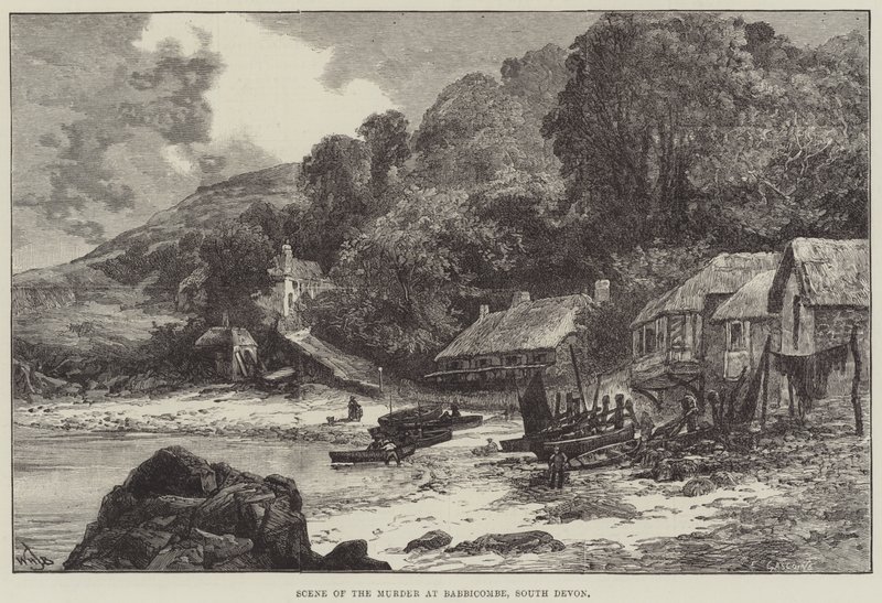 Miejsce morderstwa w Babbicombe, South Devon autorstwa William Henry James Boot
