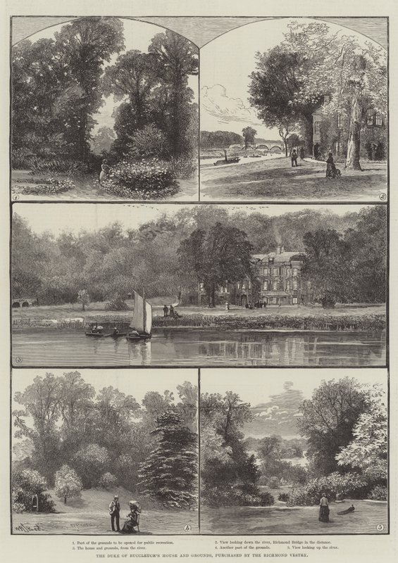Duke of Buccleuch House and Grounds, zakupiony przez Richmond Vestry autorstwa William Henry James Boot