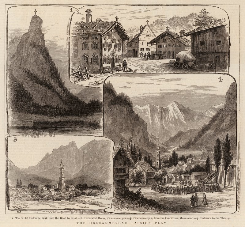 Spektakl pasyjny w Oberammergau autorstwa William Henry James Boot