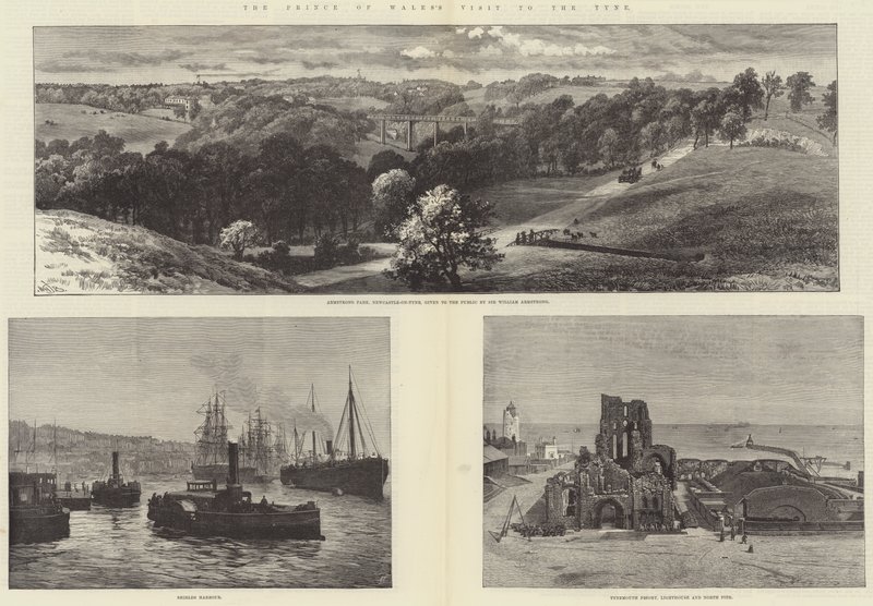 Wizyta księcia Walii w Tyne autorstwa William Henry James Boot