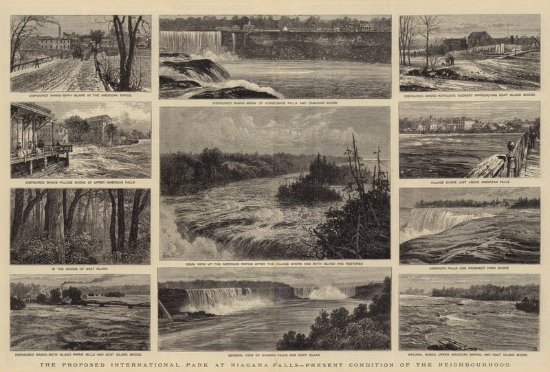 Proponowany Międzynarodowy Park w Niagara Falls, obecny stan okolicy autorstwa William Henry James Boot