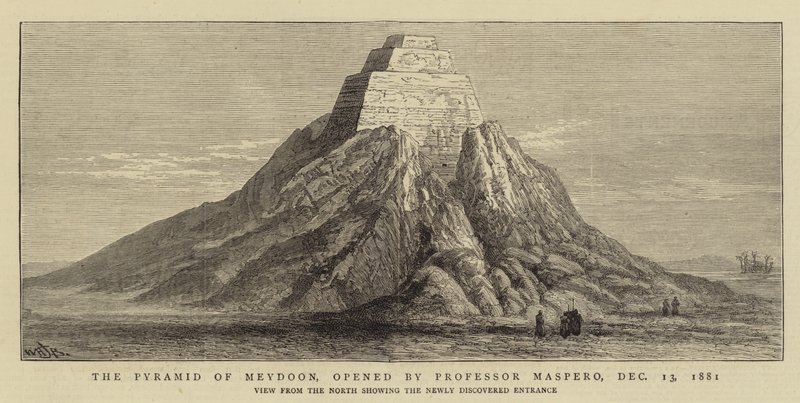 Piramida Meydoon, otwarta przez profesora Maspero, 13 grudnia 1881 r. autorstwa William Henry James Boot