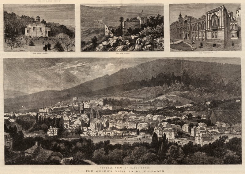 Wizyta królowej w Baden-Baden autorstwa William Henry James Boot
