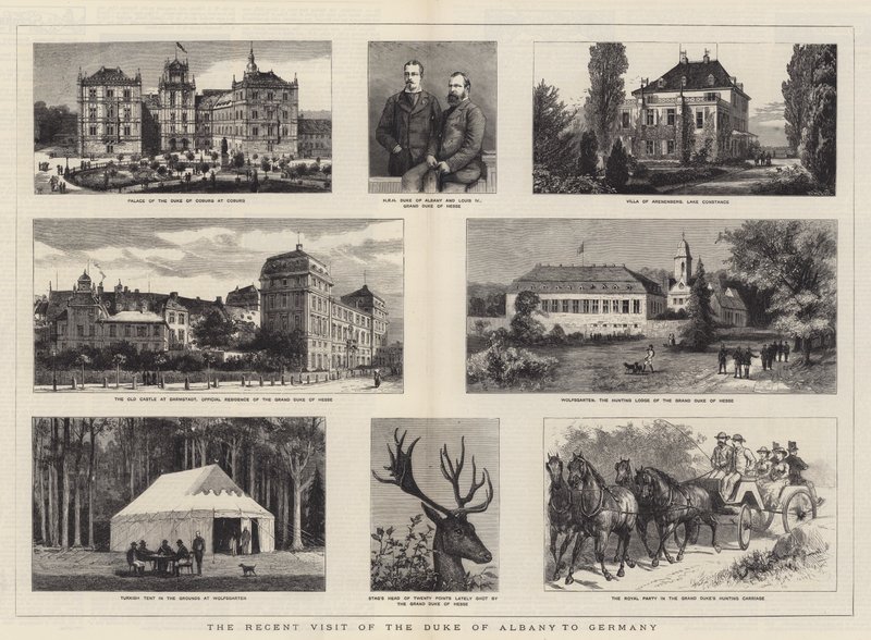 Niedawna wizyta księcia Albany w Niemczech autorstwa William Henry James Boot