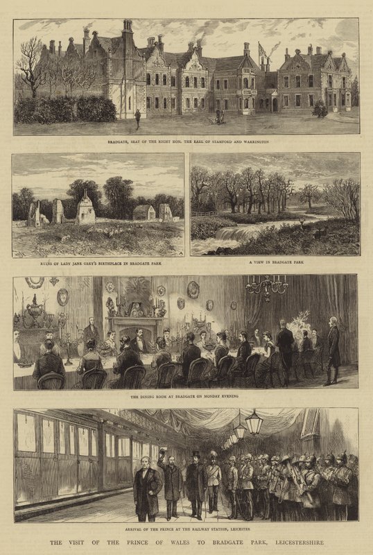 Wizyta Księcia Walii w Bradgate Park, Leicestershire autorstwa William Henry James Boot