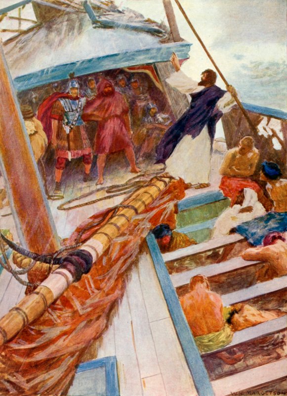 Paweł rozbitek autorstwa William Henry Margetson