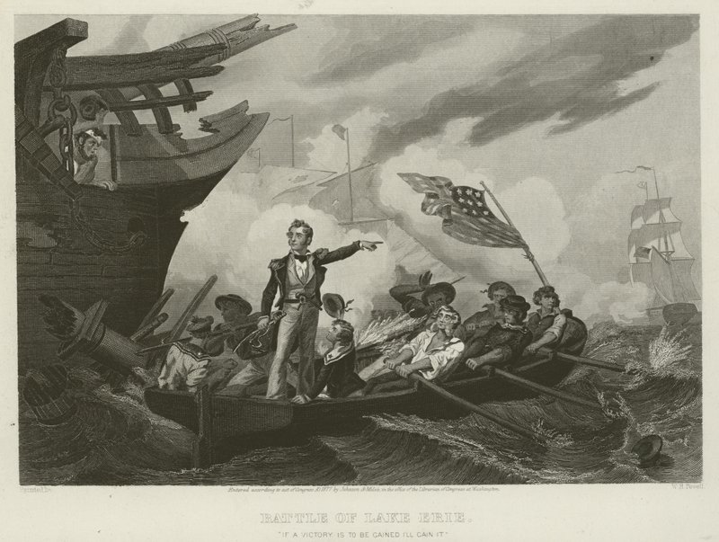 Bitwa nad jeziorem Erie, 1813 autorstwa William Henry Powell