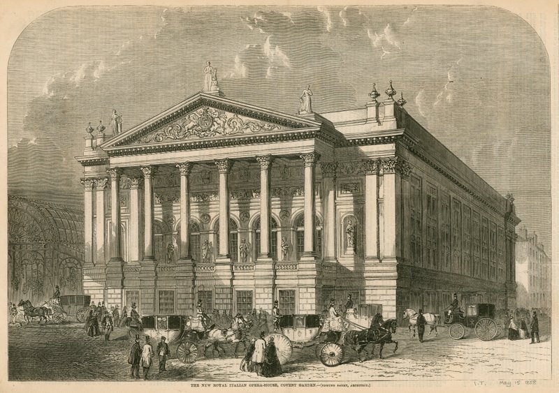 Nowa Włoska Opera House, Covent Garden, Londyn autorstwa William Henry Prior