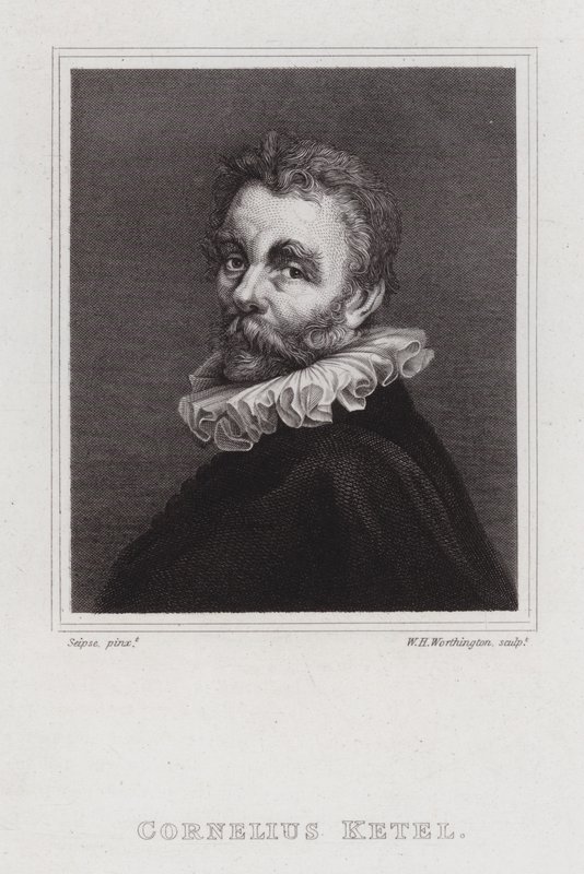 Cornelis Ketel , holenderski malarz manierystyczny (grafika) autorstwa William Henry Worthington