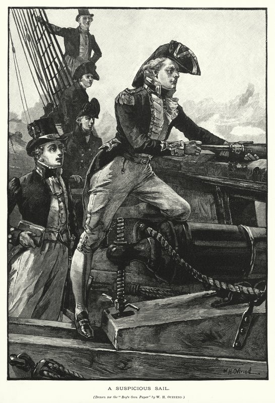 Podejrzany żagiel (rycina) autorstwa William Heysham (after) Overend