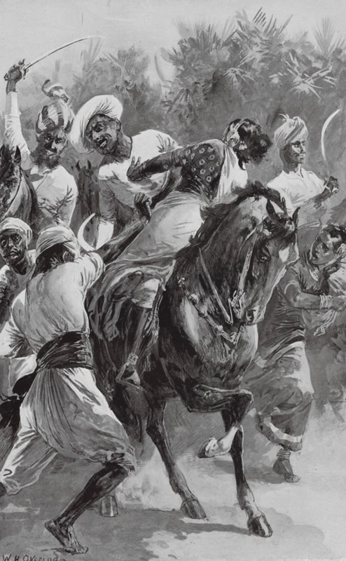 Mahratta Freebooters on a raiding Expedition (litografia) autorstwa William Heysham (after) Overend