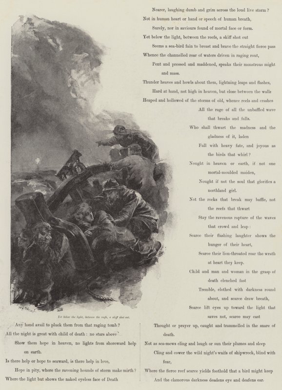 Grace Darling, autor: A C Swinburne autorstwa William Heysham Overend