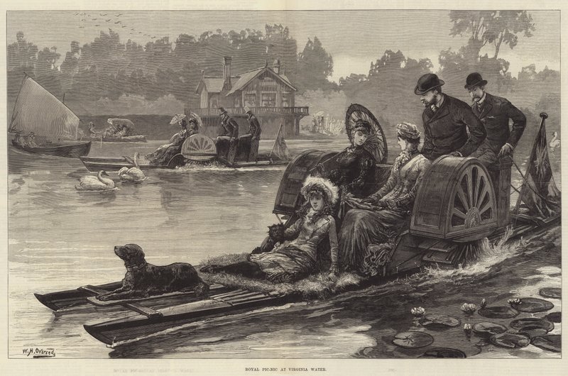 Królewski piknik w Virginia Water autorstwa William Heysham Overend