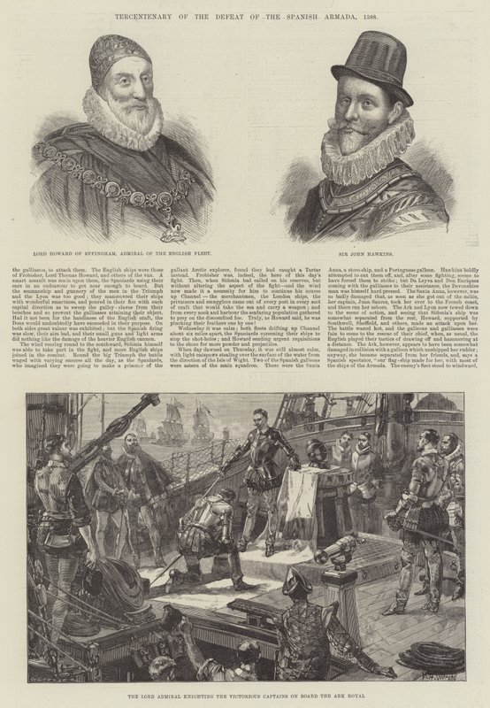 Trzysetna rocznica klęski hiszpańskiej Armady, 1588 autorstwa William Heysham Overend