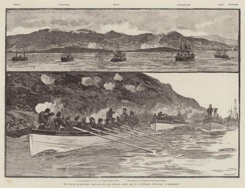 Manewry morskie autorstwa William Heysham Overend