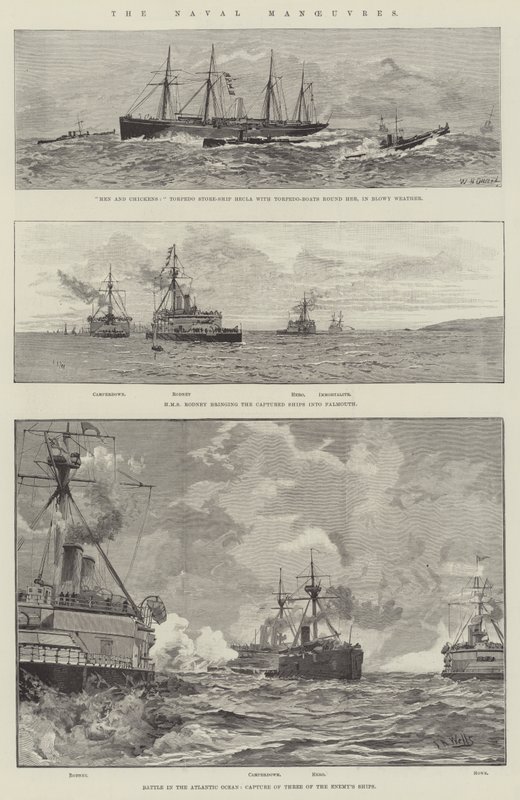 Manewry morskie autorstwa William Heysham Overend