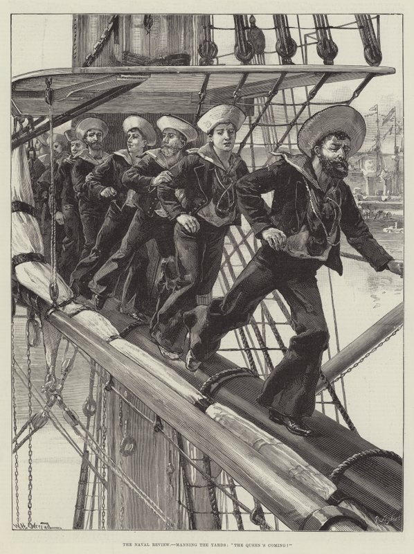 The Naval Review, obsada stoczni, The Queen
