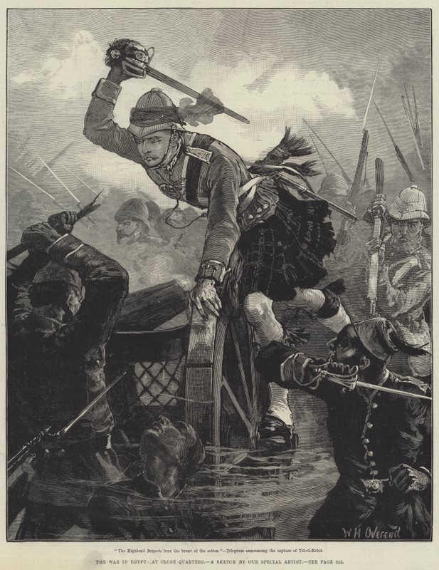 Wojna w Egipcie, z bliska autorstwa William Heysham Overend