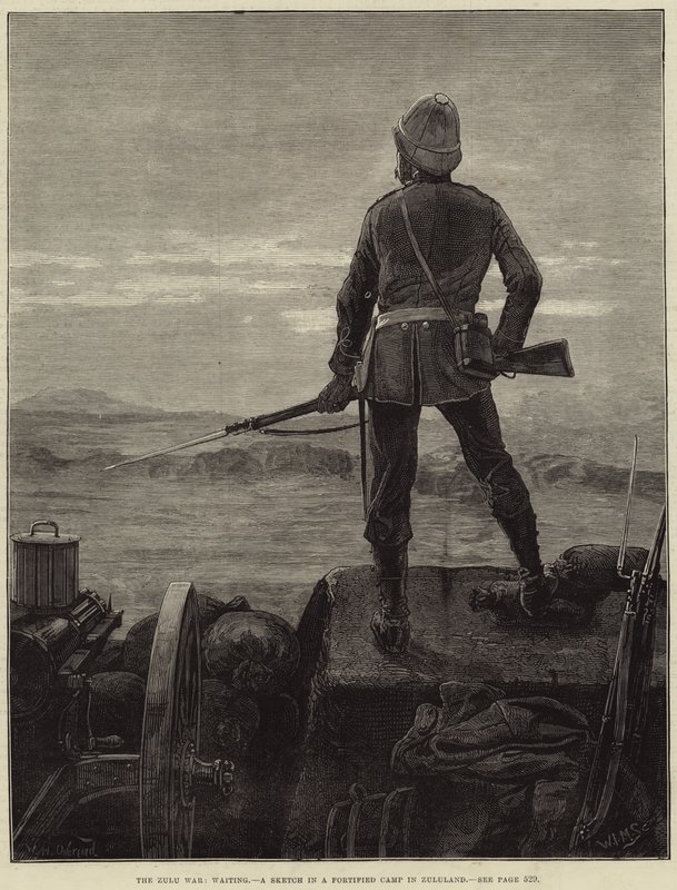 Wojna Zulusów, czekanie autorstwa William Heysham Overend