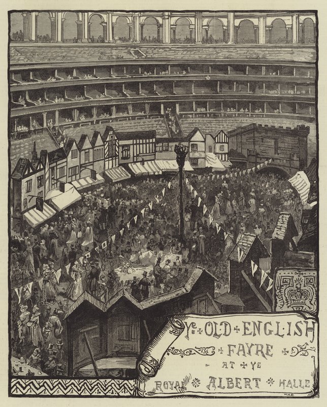 Ye Old English Fayre, w Royal Albert Hall autorstwa William Heysham Overend