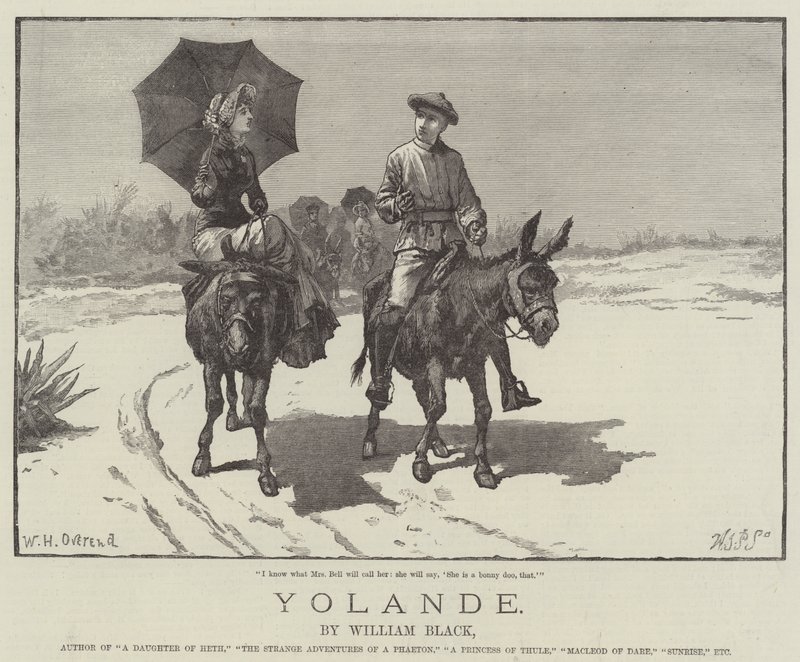 Yolande, autorstwa Williama Blacka autorstwa William Heysham Overend