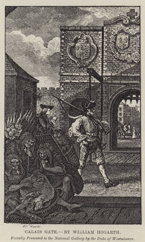 Brama Calais autorstwa William Hogarth