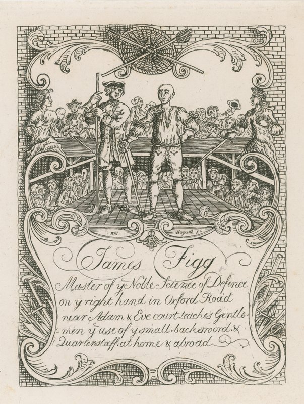 Karta handlowa Jamesa Figga zaprojektowana przez Hogarth autorstwa William Hogarth