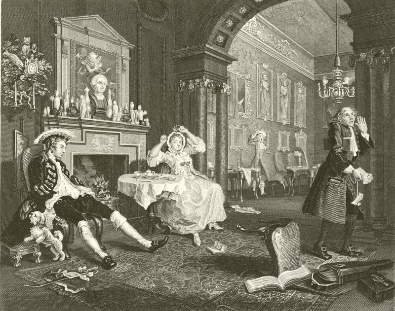 Małżeństwo A La Mode autorstwa William Hogarth