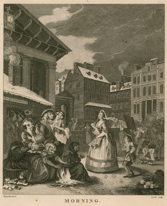 Poranek w Covent Garden, Londyn autorstwa William Hogarth