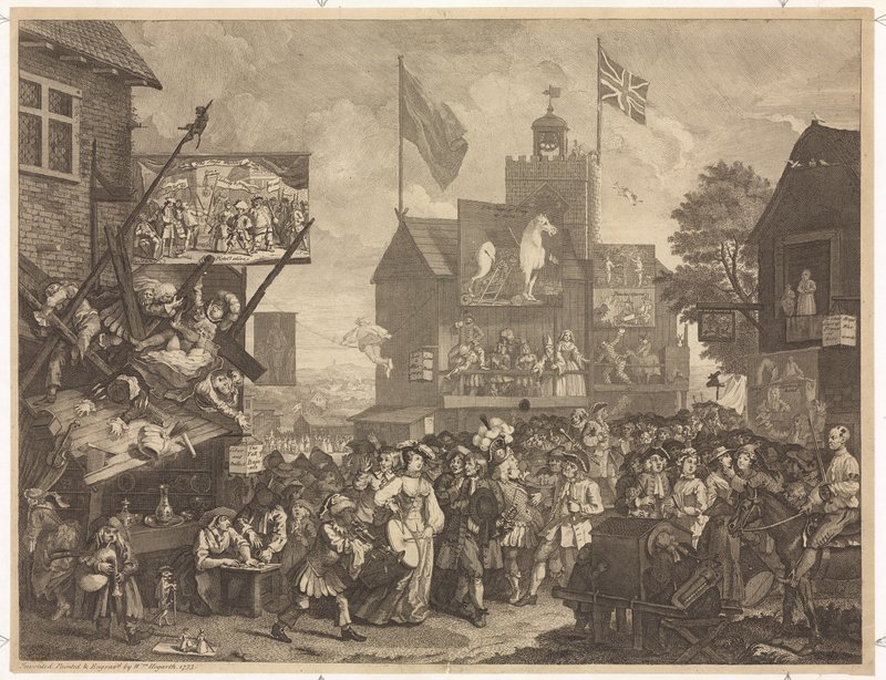 Targi w Southwark autorstwa William Hogarth