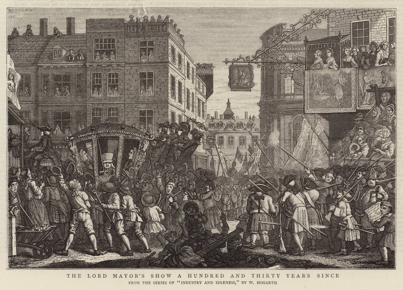 Wystawa Lorda Burmistrza sto trzydzieści lat od autorstwa William Hogarth