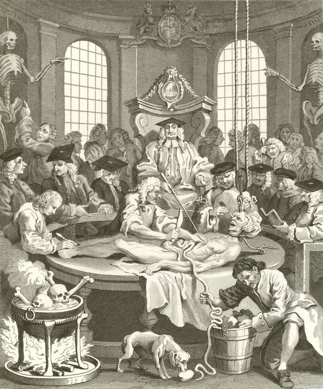 Cztery etapy okrucieństwa autorstwa William Hogarth
