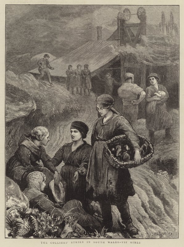 Strajk Colliers w Południowej Walii, Tip Girls autorstwa William III Bromley