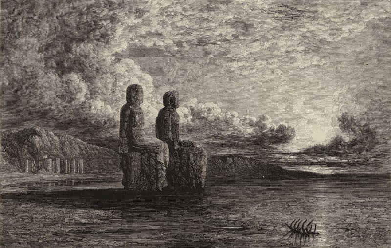 Memnon (rycina) autorstwa William James (after) Muller