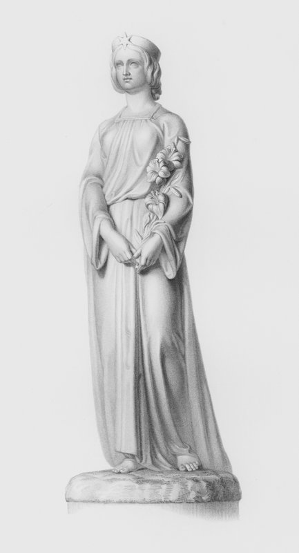 Chastity, grawerowane przez W Roffe z posągu J Durhama (grafika) autorstwa William John Roffe