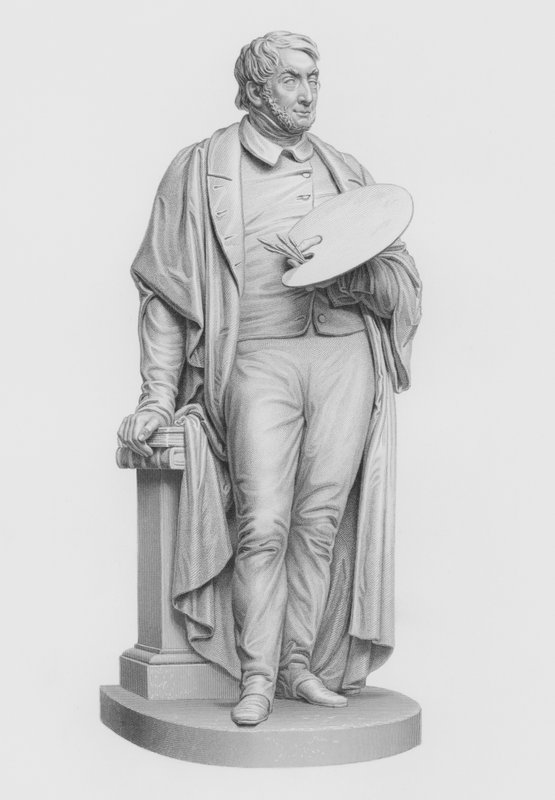 Turner, RA, grawerowane przez W Roffe z posągu E Baily, RA (grawerowanie) autorstwa William John Roffe