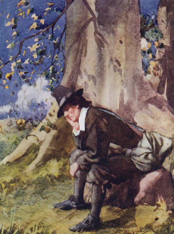 Ilustracja do The Compleat Angler autorstwa Izaaka Waltona (litografia kolorowa) autorstwa William Lee Hankey