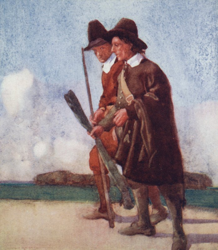 Ilustracja do The Compleat Angler autorstwa Izaaka Waltona (litografia kolorowa) autorstwa William Lee Hankey