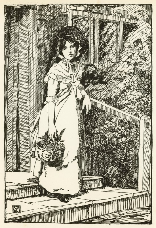 Ilustracja do The Deserted Village autorstwa Olivera Goldsmitha (litografia kolorowa) autorstwa William Lee Hankey