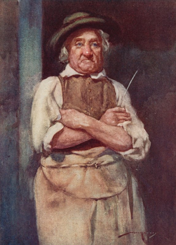 Ilustracja do The Deserted Village autorstwa Olivera Goldsmitha (litografia kolorowa) autorstwa William Lee Hankey
